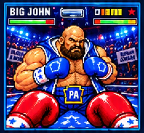 First-person round against Big John